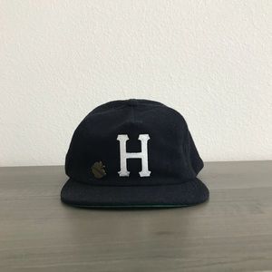 HUF Homefield Wool Strapback Hat - Navy